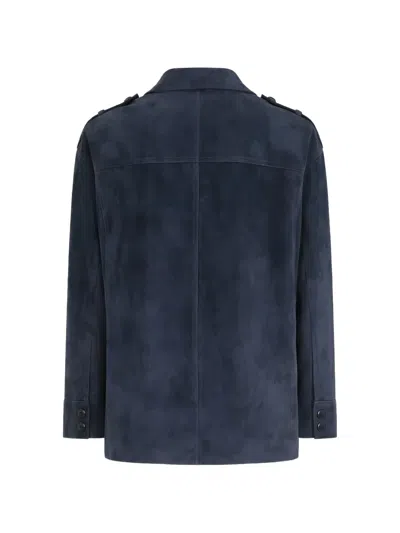 Self-portrait Flap-pocket Jacket In Blue