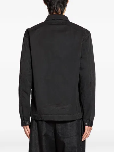 Massimo Osti Studio Flap-pocket Overshirt In Black