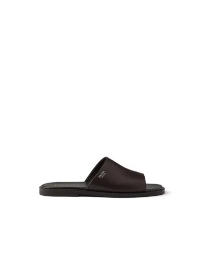 Prada Leather Slides