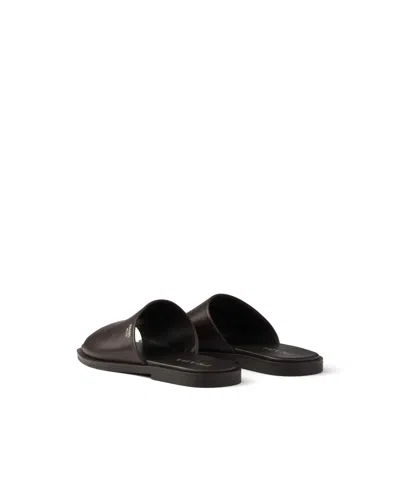 Prada Leather Slides