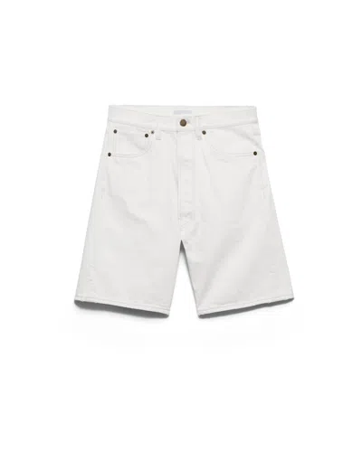 Prada Old Denim Bermudas In White
