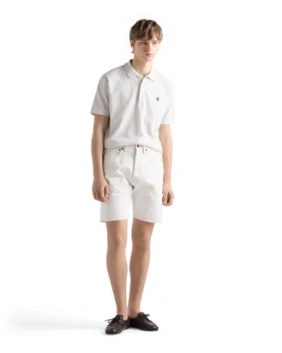 Prada Old Denim Bermudas In White