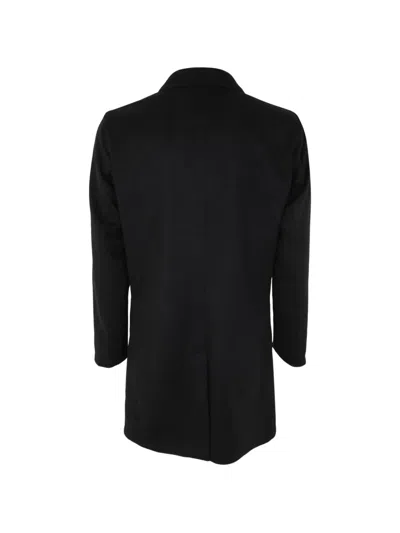 Kired Button Reversible Coat In Blue