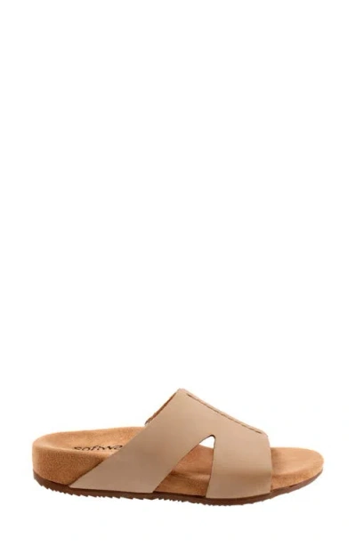 Softwalk Wide Width Beverly Sandal In Sand