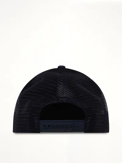 Rhude Usa Sailing Icon Trucker Hat In Blue