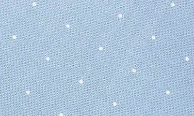 Construct Dot Print Cotton Tie In Blue