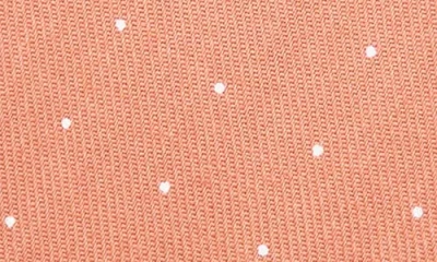 Construct Dot Print Cotton Tie In Orange