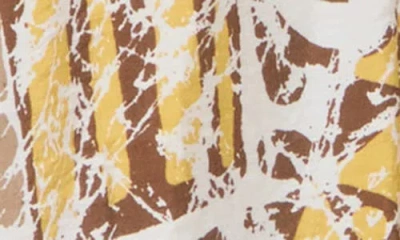 Renee C Pull-on A-line Midi Skirt In Multi