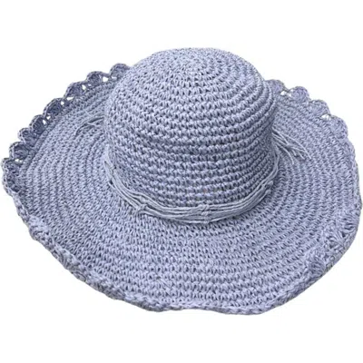 Marcus Adler Packable Straw Panama Hat In Blue