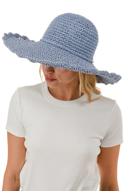 Marcus Adler Packable Straw Panama Hat In Blue