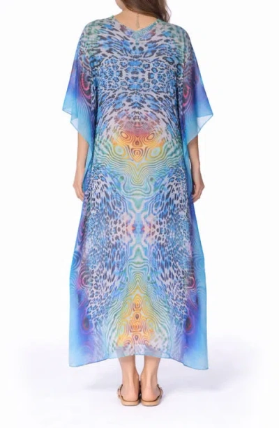 Ranee's Ranees Long Caftan In Blue