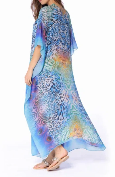 Ranee's Ranees Long Caftan In Blue