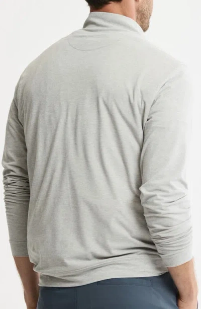 Jachs Performance Microstripe Quarter Zip Pullover In Gray