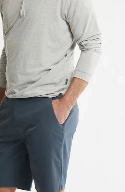Jachs Performance Microstripe Quarter Zip Pullover In Gray