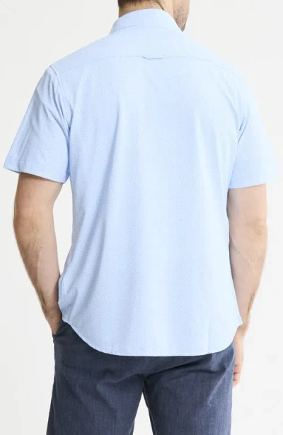 Jachs Performance Tech Button-up Shirt In Blue