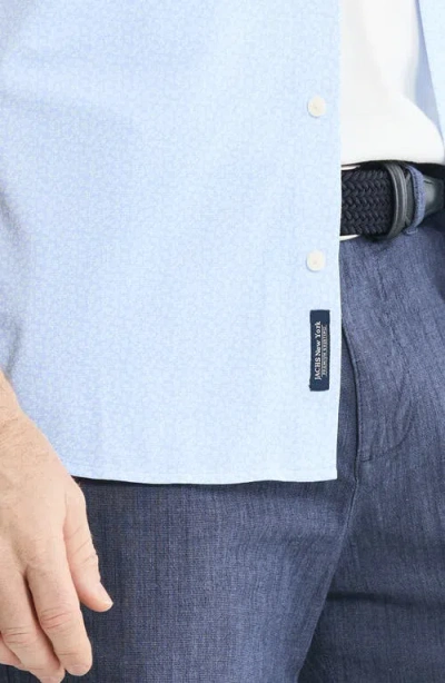 Jachs Performance Tech Button-up Shirt In Blue