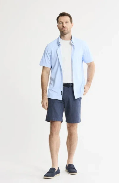 Jachs Performance Tech Button-up Shirt In Blue