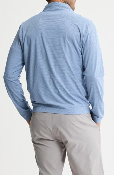 Jachs Performance Microstripe Quarter Zip Pullover In Blue