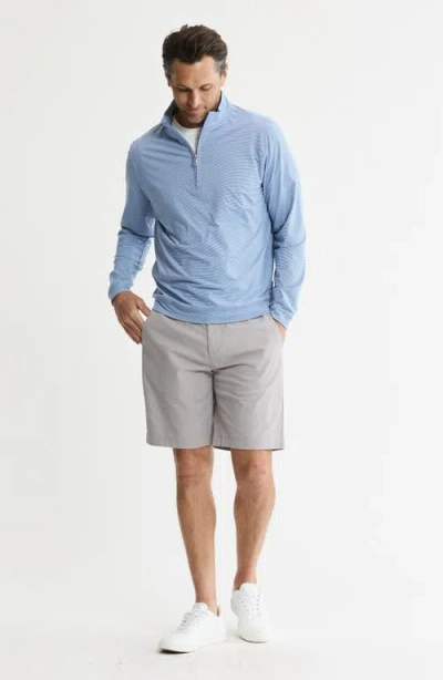 Jachs Performance Microstripe Quarter Zip Pullover In Blue