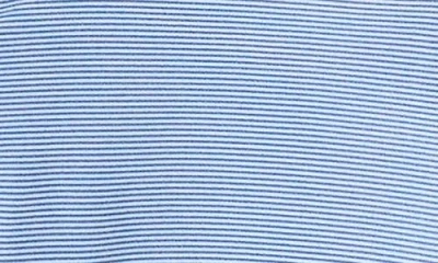 Jachs Performance Microstripe Quarter Zip Pullover In Blue