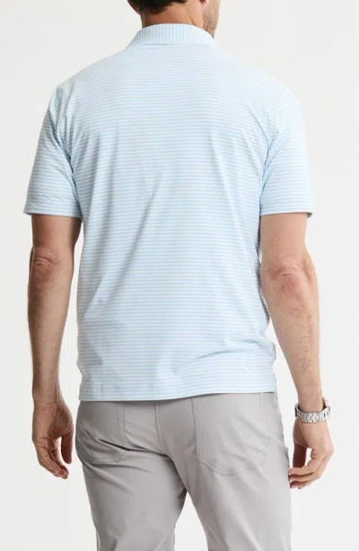 Jachs Performance Stripe Polo In Multi