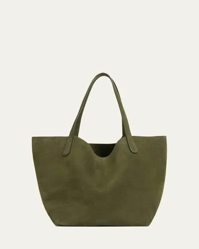 Mansur Gavriel Everyday Soft Suede Tote In Green