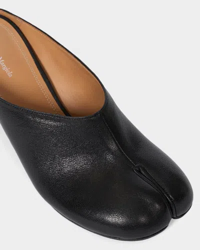 Maison Margiela Mule Tabi In Pelle In Black