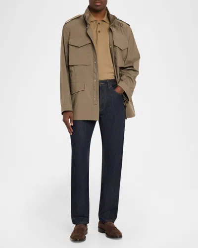 Dunhill Field Jacket In Brown