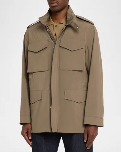 Dunhill Field Jacket In Brown
