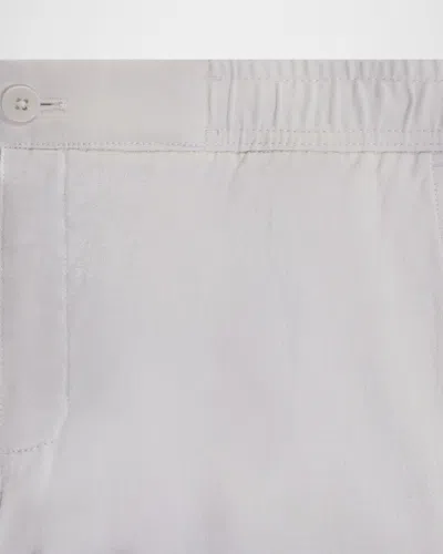 Bugatchi Men's Aerolinen Drawstring Shorts In White