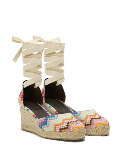 Missoni Eva 60 Striped Woven Espadrilles Sandals In Multi