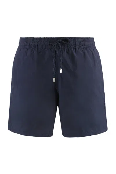 Vilebrequin Recycled Nylon Swim Shorts With Elastic Waistband In Blue