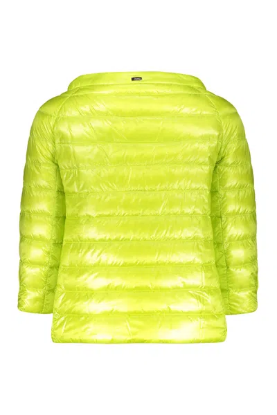 Herno Light Down Jacket In Green