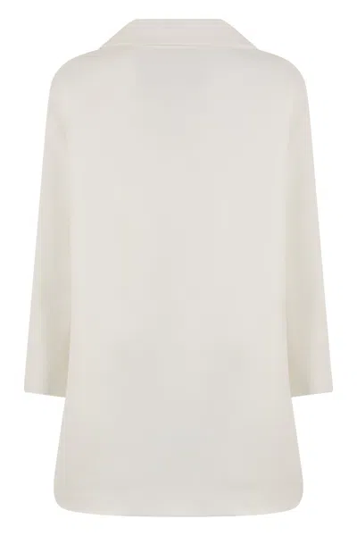 Herno Elegant White Jacket With Front Closure In White