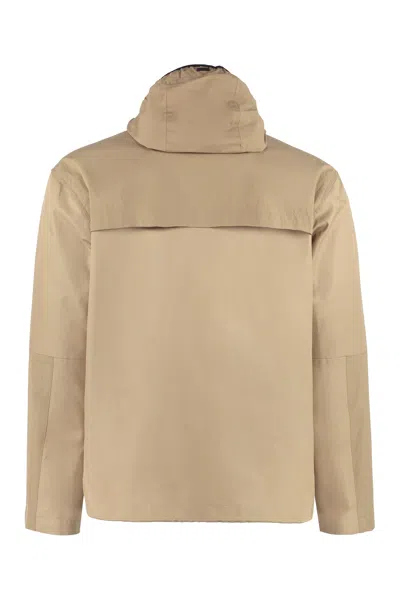 Herno Multi-pocket Cotton Jacket In Neutral