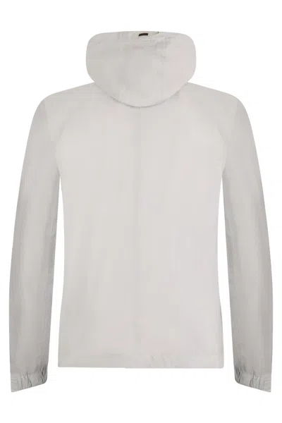 Herno Elegant Technical Jacket With Zip Closure In Gray