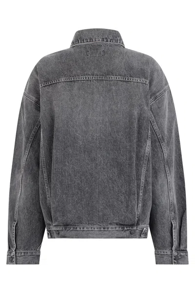 Agolde Denim Jacket In Gray
