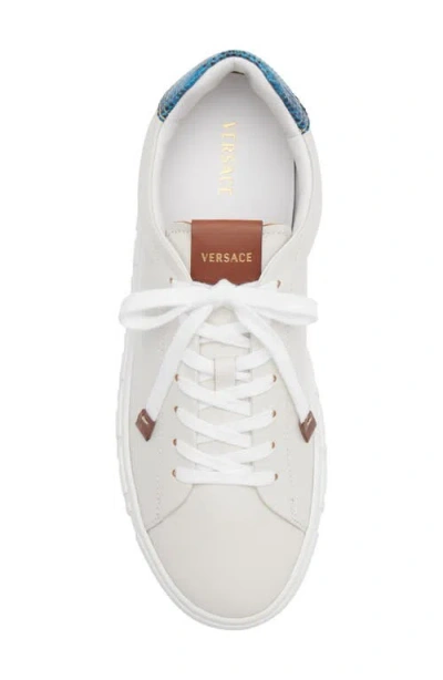 Versace First Line Greca Sneaker In White