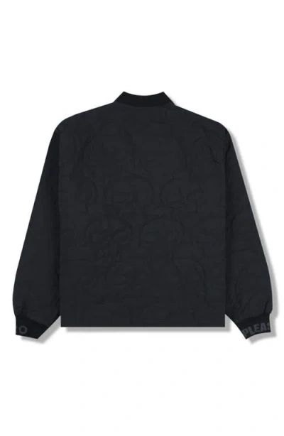 Pleasures Thomas Quilted Skull-pattern Jacket In Black