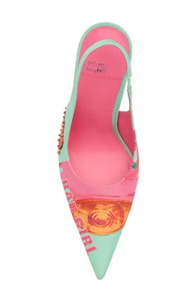 Jeffrey Campbell Surpass Slingback Pointed Toe Pump In Multi