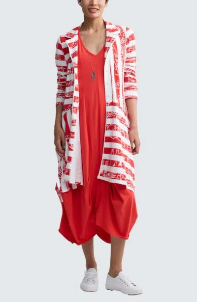 Luukaa Vespera Striped Voluminous Jacket In Multi