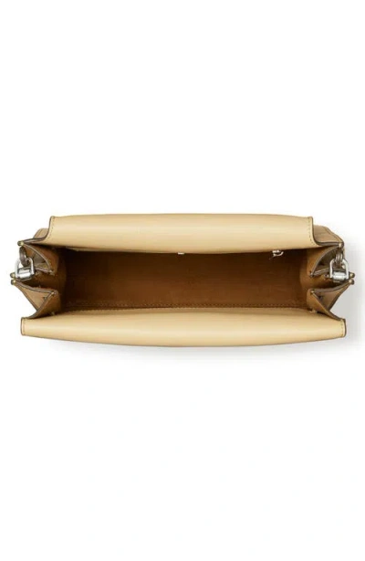 Tory Burch Lee Radziwill Leather Shoulder Bag In Neutral