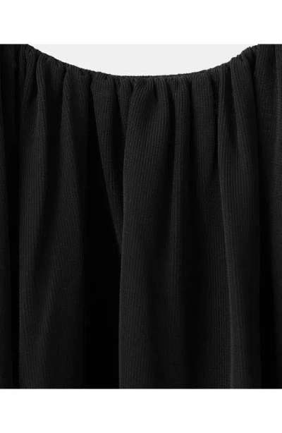 Mango Balloon Effect Halter Bodysuit In Black