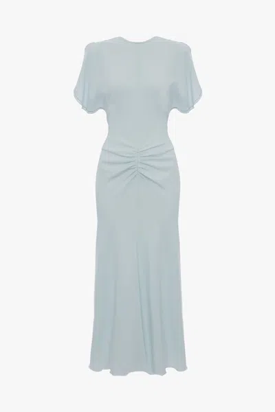 Victoria Beckham Pleated Dress In White