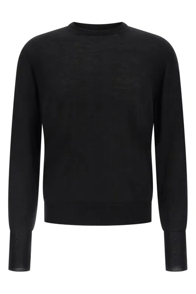 Ma'ry'ya Black Spongy Effect Sweater In Black