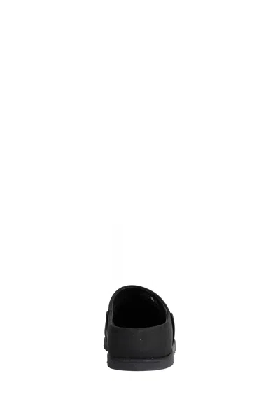 Ugg Round-toe Flat Mules In Black