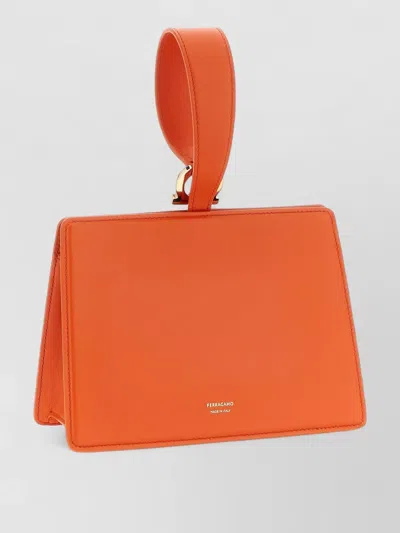 Ferragamo Mini Clutch Bag Structured Top Handle