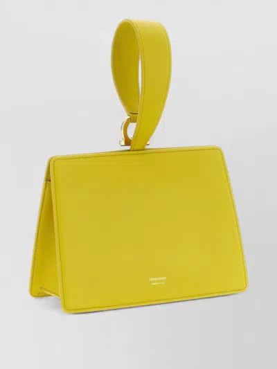 Ferragamo Mini Tote Bag Structured Shape Top Handle