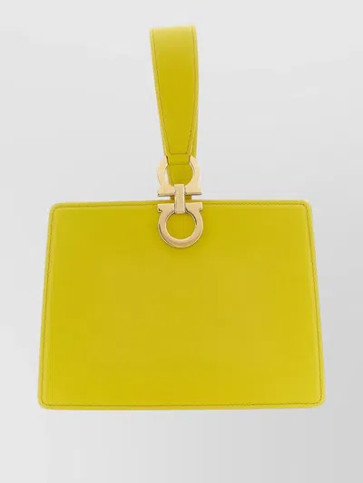 Ferragamo Mini Tote Bag Structured Shape Top Handle