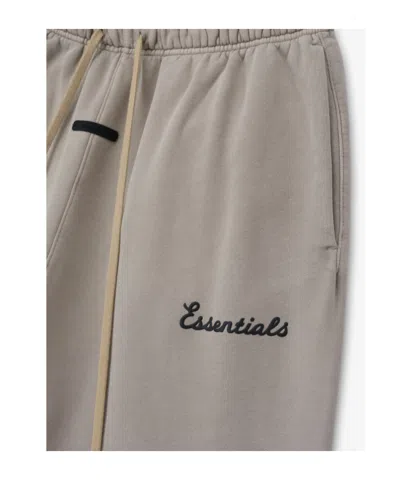 Essentials Drawstring Track Pants In Gray